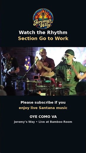 Watch the Rhythm Section Go to Work | Oye Como Va #Shorts