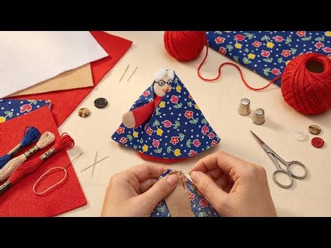 آموزش ساخت عروسک انگشتی خاله پیرزن DIY Grandma Finger Puppet Tutorial 