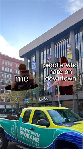 Downtown Spokane Partnership on Instagram: "Going into 2026 blocking out the haters 👀 We can’t wait to be even louder about how much we love downtown and the business owners, residents, employees, and visitors who make up this beautiful and unique city! 🌃✨"