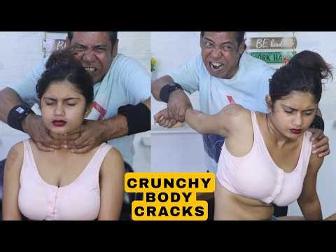 Perfect Neck Cracking & Chiropractic Body Cracks by Asim Barber | Head Massage & Back Massage ASMR