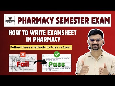 How to Write answer in Pharmacy Exam 🔥 | Topper's answer writing Hack | Carewell Pharma