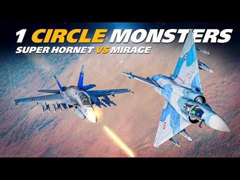 Slow Speed Heavy Weights | F/A-18F Super Hornet Vs Mirage 2000 | Digital Combat Simulator | DCS |