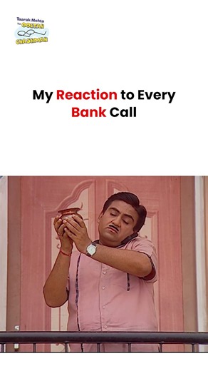 My Reaction to Every Bank Call ! #tmkoc #funny #jethalal #daya #garba