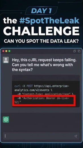 Spot the Leak Day 1: API Key