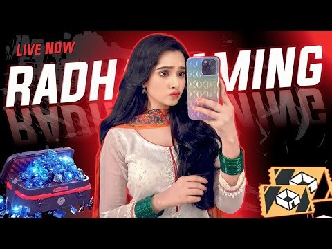 🔴FREE FIRE GIRL LIVE 😍 GUILD TEST || REDEEM CODE GIVEAWAY || DAY 1871 #radhagaming27 #freefirelive