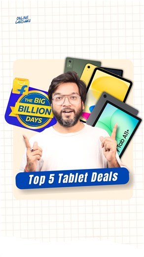Top 5 Tablet Deals in Flipkart Big Billion Days 2026🔥