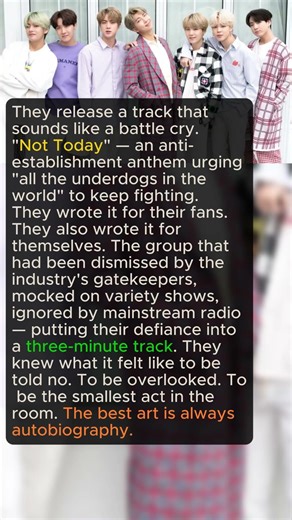 BTS Released 'Not Today' for Every Underdog in the World — Including Themselves #bts #btsarmy #kpop