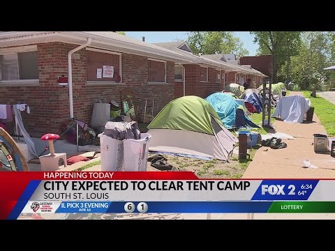 Growing encampment outside condemned St. Louis property raises concerns