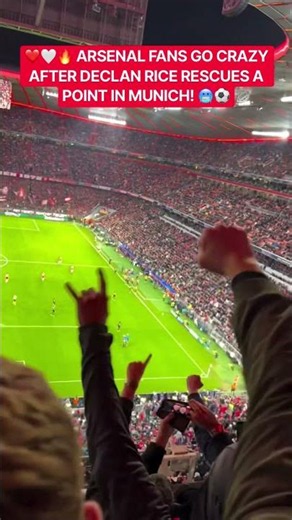 Declan Rice comes up BIG for the Gunners, rescuing a crucial point against Bayern Munich #arsenal