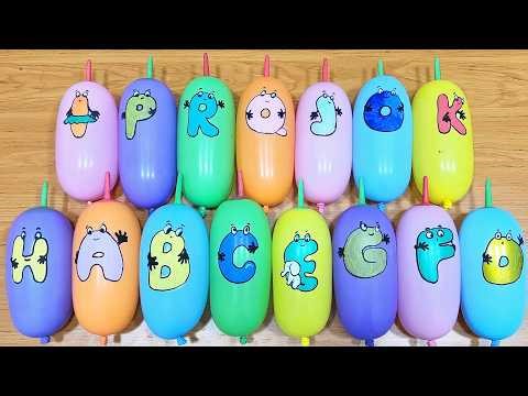 Balloon Characters Slime Mixing | Clear, Glossy & Clay ASMR #205