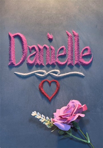 Satisfying Sand Calligraphy ASMR for the Name Danielle