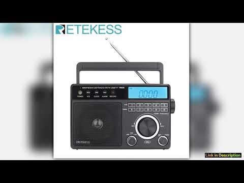 Retekess TR629 Portable Radio AM FM SW Multiband Shortwave Radio Stereo Mp3 Speaker Battery AC powe