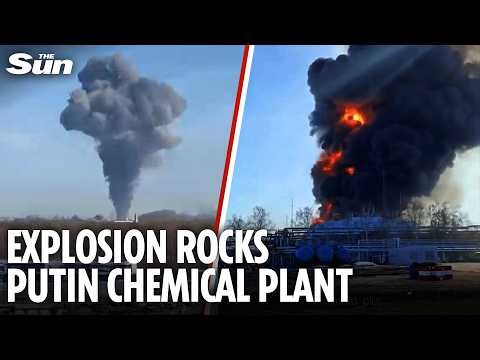Giant fireball engulfs one of Russia's largest chemical plants in dramatic explosion
