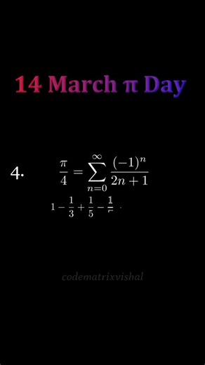 Pi Day Math 5 Amazing π Formulas Ramanujan, Basel Problem, Gregory Series & More #math #piday