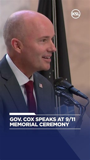 Utah's governor speaks at 9/11 memorial ceremony