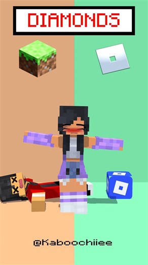 Aphmau Choose 🤔 MINECRAFT vs ROBLOX 🤔🤔 #aphmau