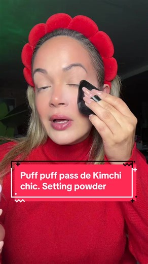 Puff puff pass de Kimchi chic setting powder #puffpuffpasspowder #settingpowder #kimchichicsettingpowder #kimchichic