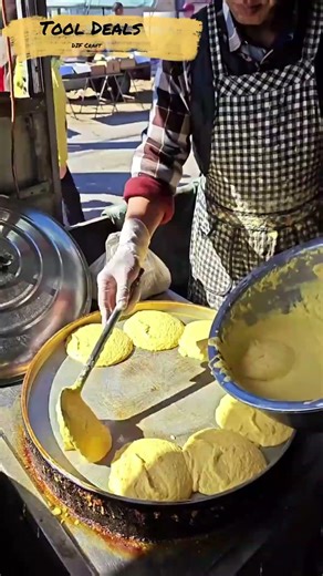 Traditional Street Food Griddle Cooking Process