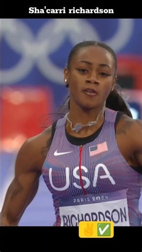 Sha’Carri Richardson: 100m Sprint Queen of USA#shacarririchardson #short #athlete #sports 💯