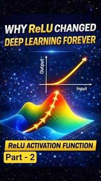Types of Activation function in Neural Network -Part 2 | ReLU #ai #education #shorts @krishnaik06