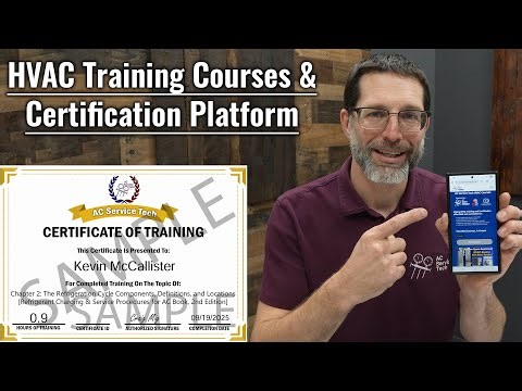 HVAC Training Courses & Certification Platform For Beginners & Experienced Technicians!