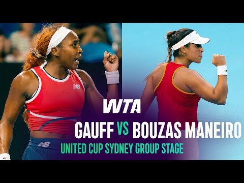 Coco Gauff vs. Jessica Bouzas Manerio | 2026 United Cup Perth Group Stage | WTA Match Highlights