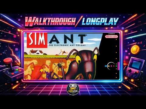 SimAnt SNES Walkthrough Longplay | Full Game No Commentary