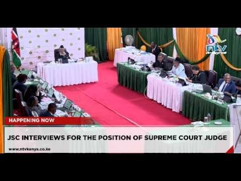 NTV LIVE | JSC interviews Justice Joseph Kiplagat Sergon for the position of Supreme Court Judge