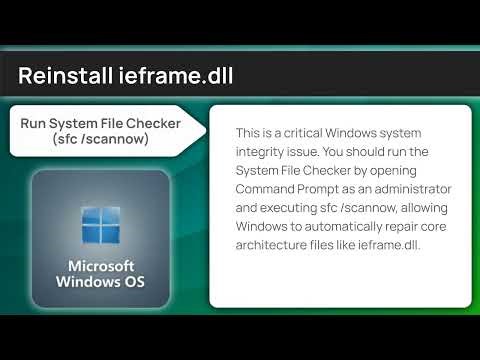 Ieframe.dll Missing? Here's the Solution.