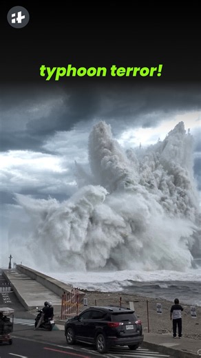 typhoon champi unleashes chaos in taiwan #shorts