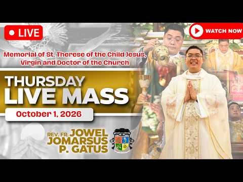 FILIPINO LIVE MASS TODAY ONLINE *OCTOBER 1, 2026* FR. JOWEL JOMARSUS GATUS