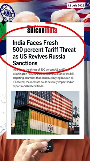 US May Hit India With 500% Tariff Over Russian Oil?