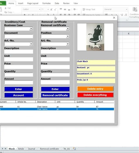 Creating stock program with pictures in Excel VBA vvv
