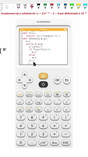 “Python : Algorithme de la dichotomie avec précision p (encadrement + nombre d’itérations n) ! 🐍⚡”