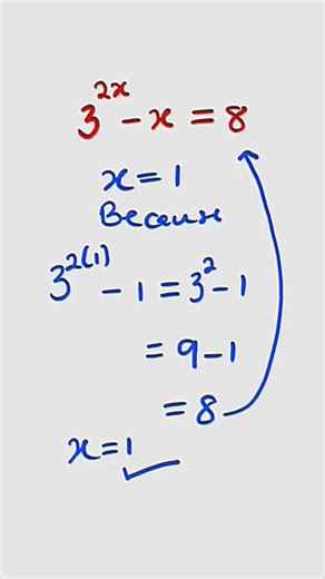 Solving exponential equation by guess and check