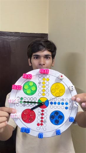 Made an easy Ludo Clock ⏰ 😮