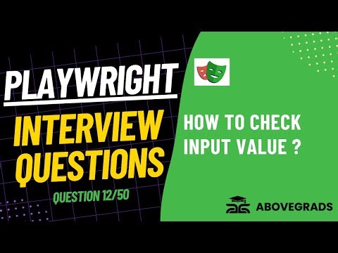 Question #12: How to Check If an element already has an input value? | Playwright Interview Series