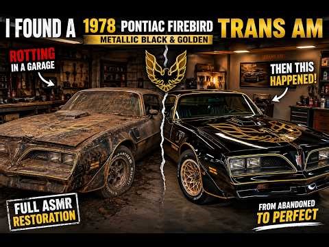 I Found a 1978 Metallic Black & Golden Pontiac Firebird Trans Am Rotting in Garage Then This Happen