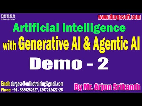 Artificial Intelligence tutorials || Demo - 2 || by Mr. Arjun Srikanth On 23-12-2025 @6PM (IST)
