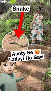 Snake 🐍 Aunty Se Ladayi 😡