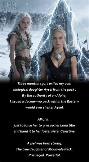 Chapter 1 Aysel’s POV On the day of my Luna coronation, my Alpha mate Damon abandoned me for my adopted sister—just because she tripped and scraped her knee. He didn’t look at me. Not once. “Aysel,” he said quickly, already stepping away, “she needs me.” I reached for him, my fingers shaking beneath the veil. “If you leave now, the bond won’t be completed.” “You can wait,” he replied. “Just one night.” That night never came. Damon abandoned my coronation in front of the entire pack—for my adopte