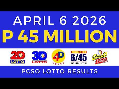 Lotto Result Today 9pm April 6 2026 PCSO