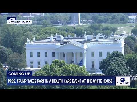 LIVE: President Trump takes part in a health care event at the White House