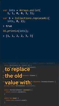 How can you replace all the elements of a list? - Cracking the Java Coding Interview #javacoding
