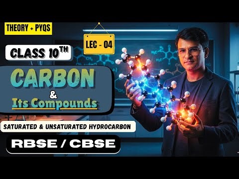 Class 10 Science | Carbon and Its Compounds | Saturated & Unsaturated Hydrocarbon
