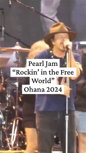 Pearl Jam live at Ohana 2024 (Night 2) with “Rockin’ in the Free world”