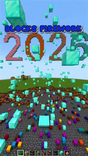 Minecraft Gets EXPLOSIVE NEW YEAR Fireworks #shorts #minecraft #minecraftguide