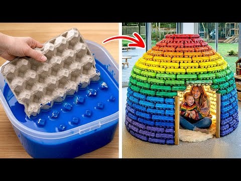 🏡 Maisons en Carton Magiques pour une Décoration DIY ! ✨📦