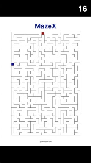 Free Printable Maze Puzzle #19 | Intermediate Brain Game #Shorts