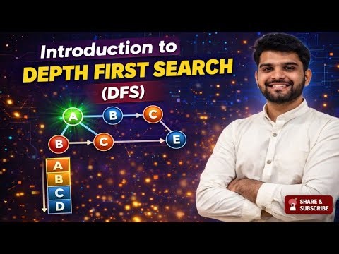Depth First Search (DFS) With Example | Uninformed Searching | Artificial Intelligence | Algorithms